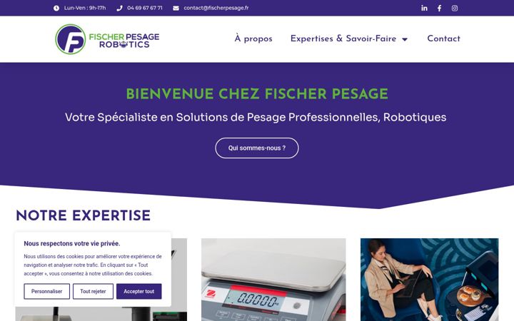 Screenshot of fischerpesage.fr