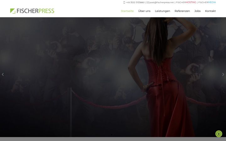 Screenshot of fischerpress.net