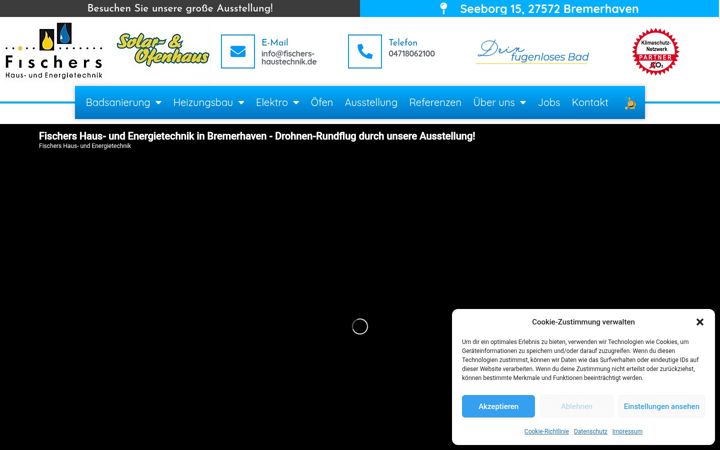 Ekrano kopija fischers-haustechnik.de