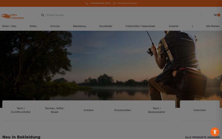 Screenshot of fischershop.at
