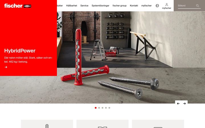 Screenshot of fischersverige.se