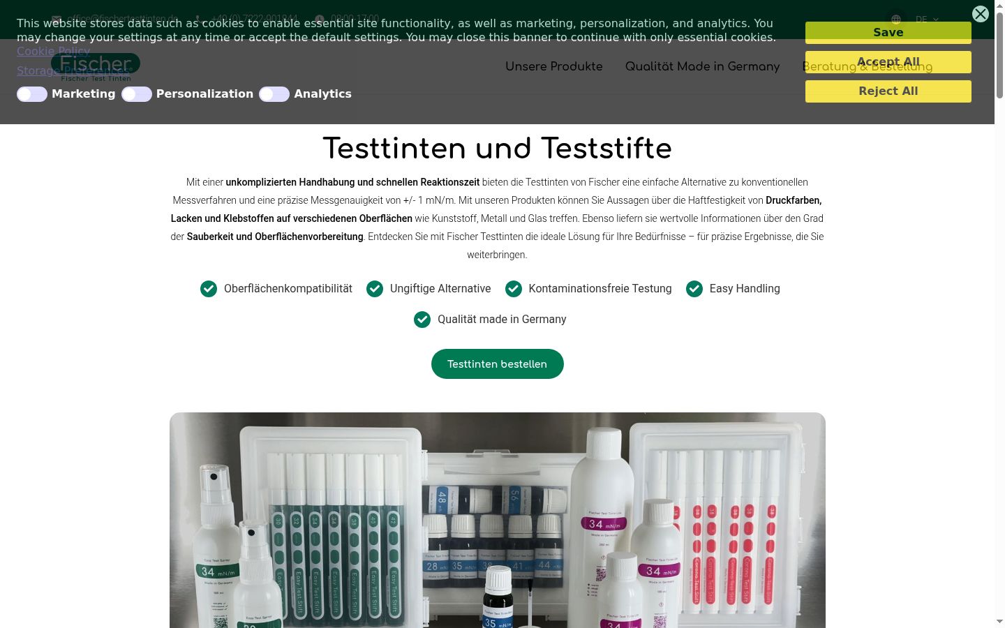 Screenshot tal-banner tal-kunsens muri qabel kwalunkwe interazzjoni