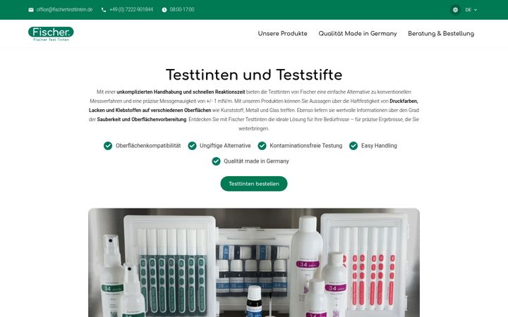 Screenshot of fischertesttinten.de