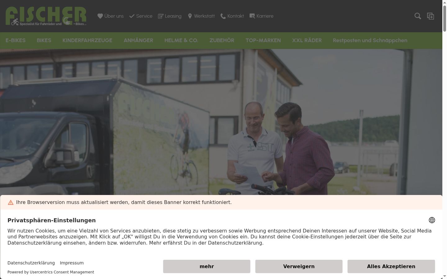 Sutikimo reklamjuostės, rodytos prieš bet kokią sąveiką, ekrano kopija