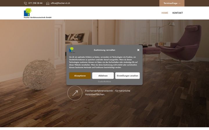 Screenshot of fischerverfahrenstechnik.ch