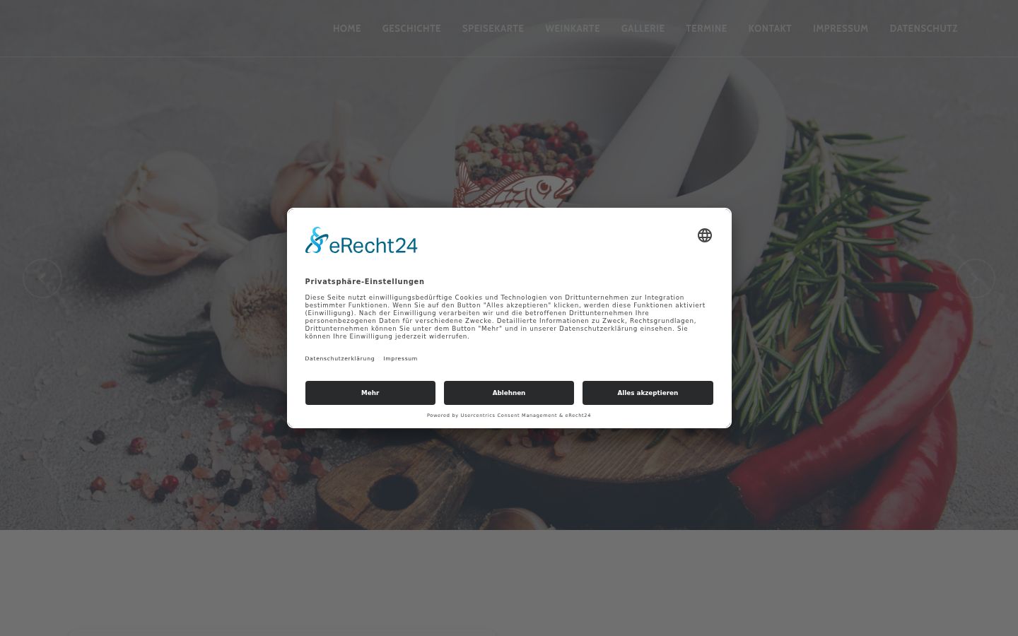 Screenshot tal-banner tal-kunsens muri qabel kwalunkwe interazzjoni