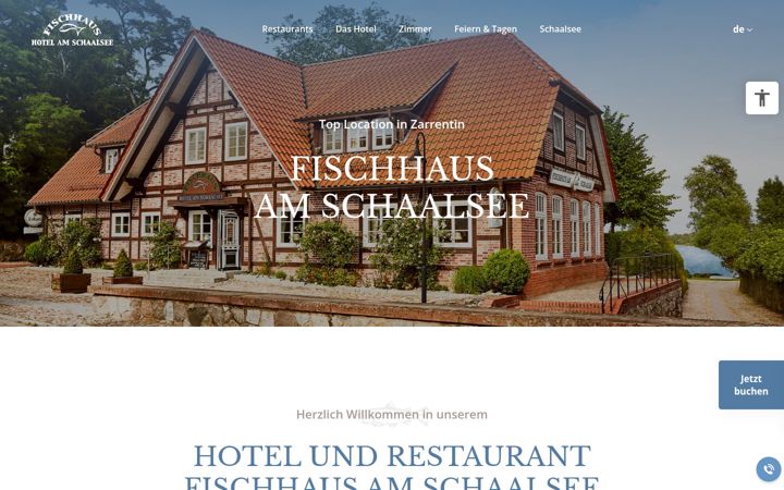 Screenshot of fischhaus-schaalsee.de