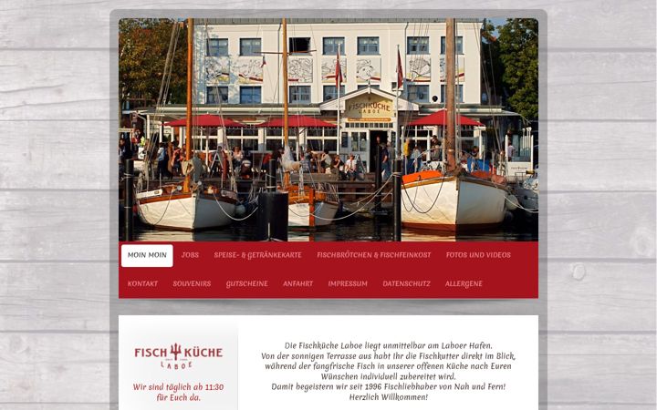 Screenshot di fischkueche-laboe.de