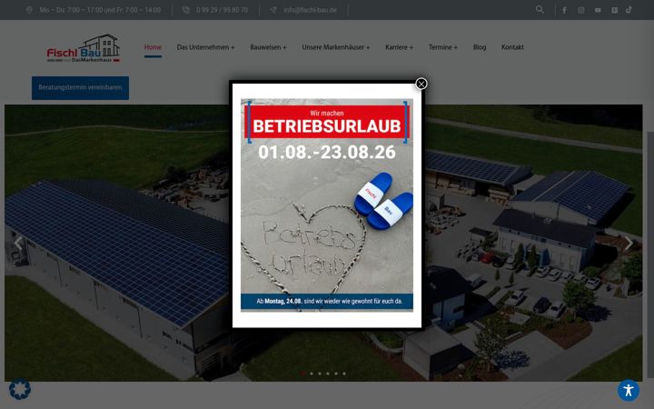 Zrzut ekranu fischl-bau.de