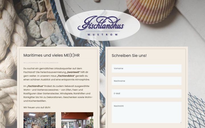 Screenshot of fischlandhus.de