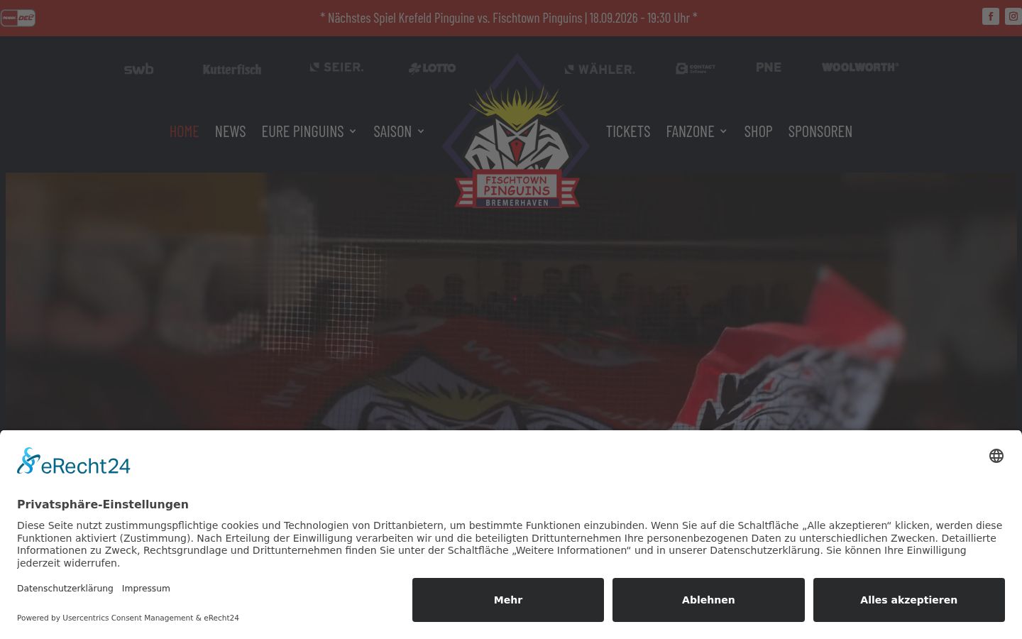 Zrzut ekranu banera zgody wyświetlanego przed jakąkolwiek interakcją