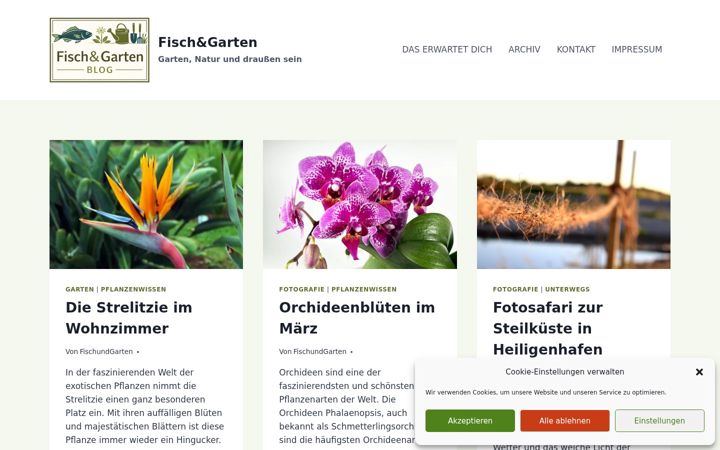 Screenshot of fischundgarten.de