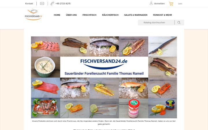 Screenshot of fischversand24.de