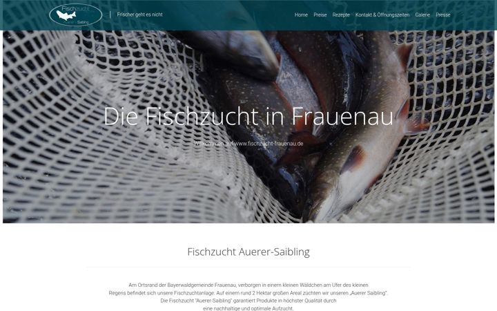 Zrzut ekranu fischzucht-frauenau.de