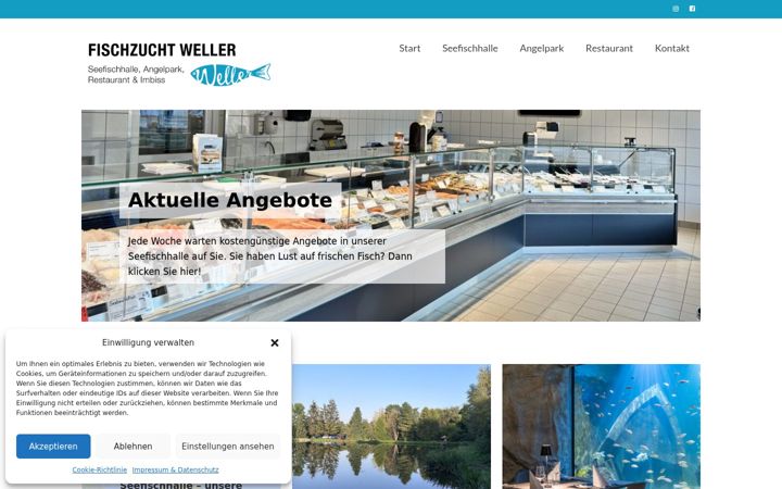 Screenshot of fischzucht-weller.de