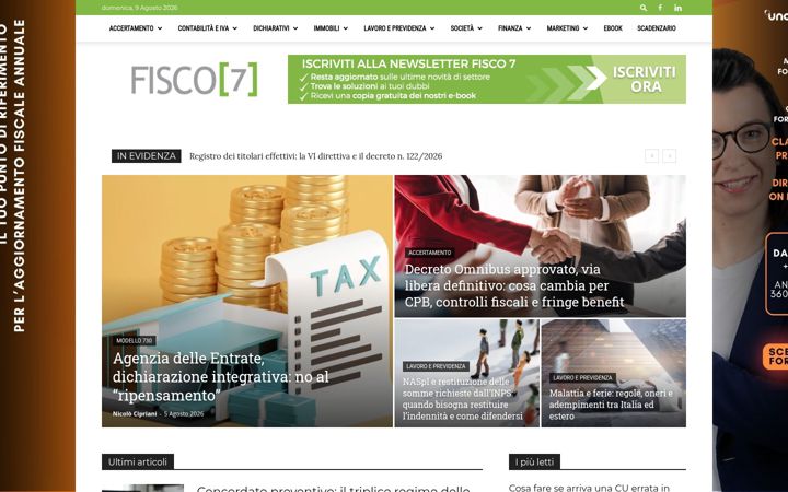 Screenshot di fisco7.it