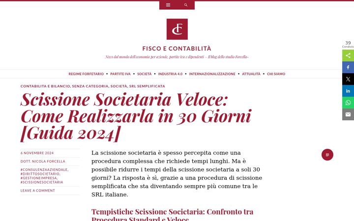 Screenshot of fiscoecontabilita.it