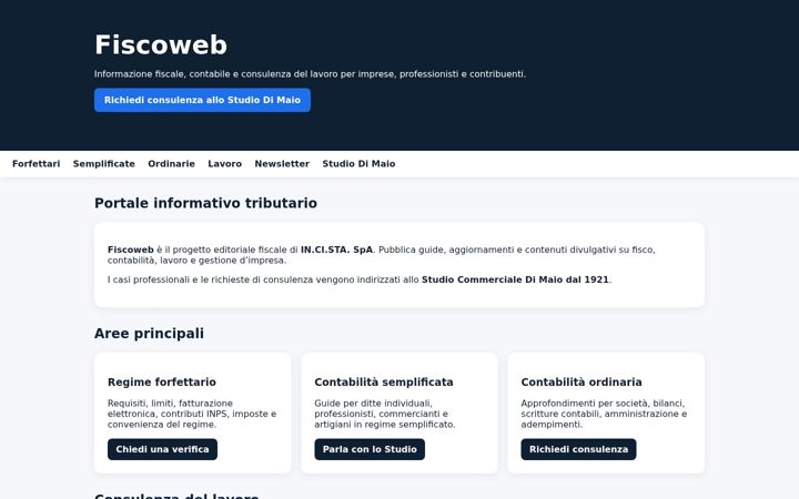 Skærmbillede af fiscoweb.it