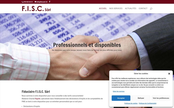 Screenshot of fiscsarl.ch