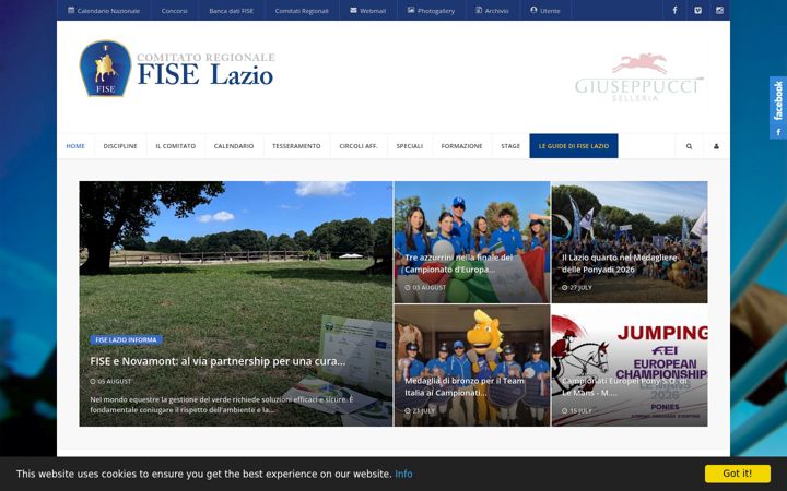 Screenshot of fise-lazio.it