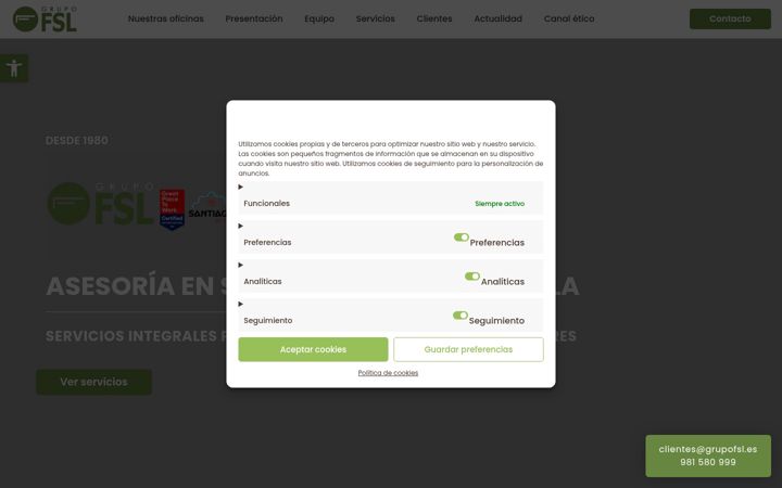 Screenshot of fisela.net