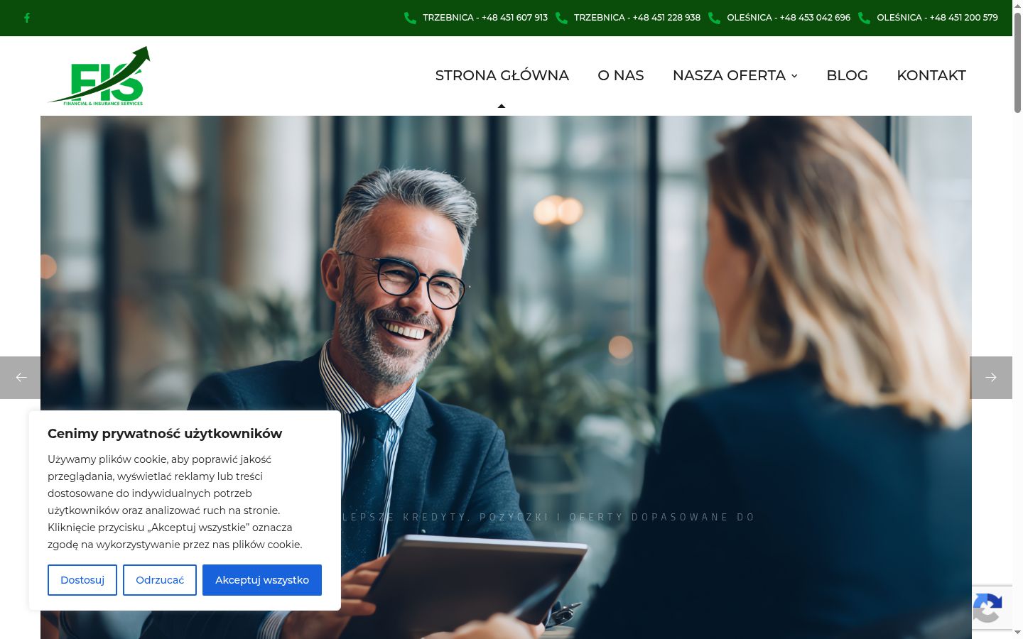 Capture d'écran de la bannière de consentement affichée avant toute interaction