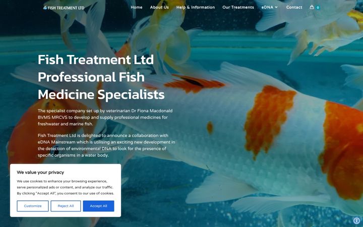 Screenshot ta' fish-treatment.co.uk