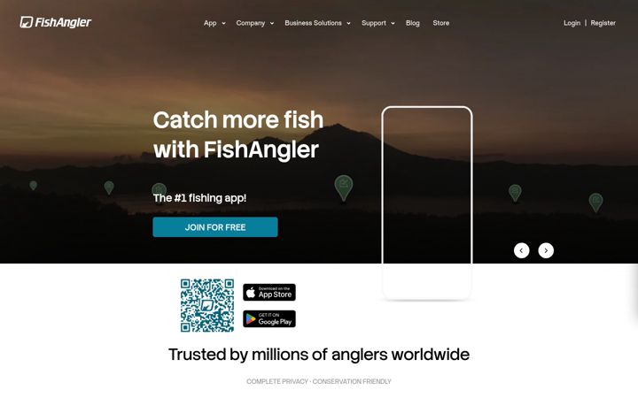 Screenshot di fishangler.com