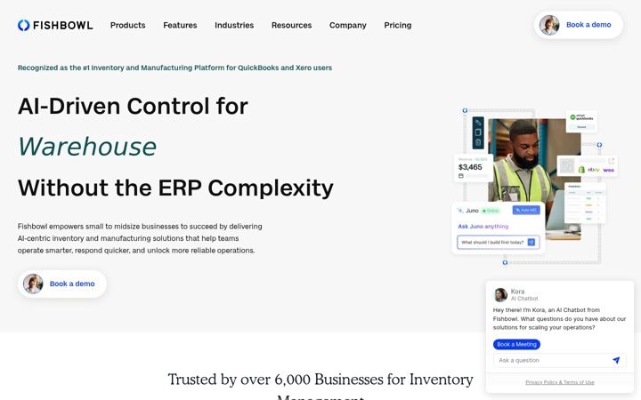 Screenshot of fishbowlinventory.com