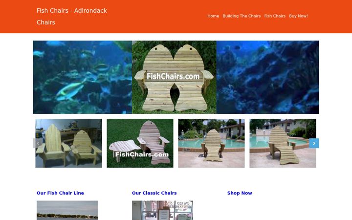 Screenshot of fishchairs.com