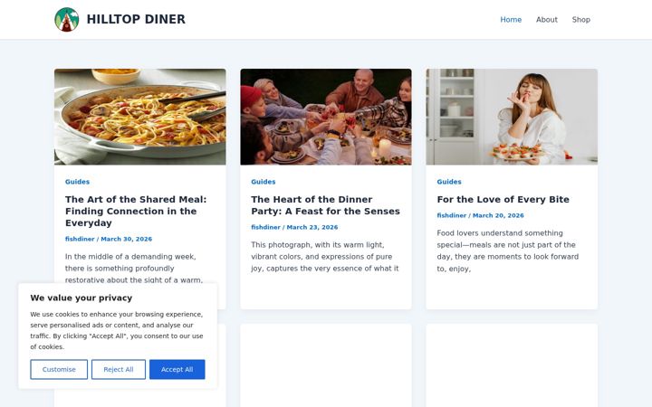 Screenshot di fishdiner.info