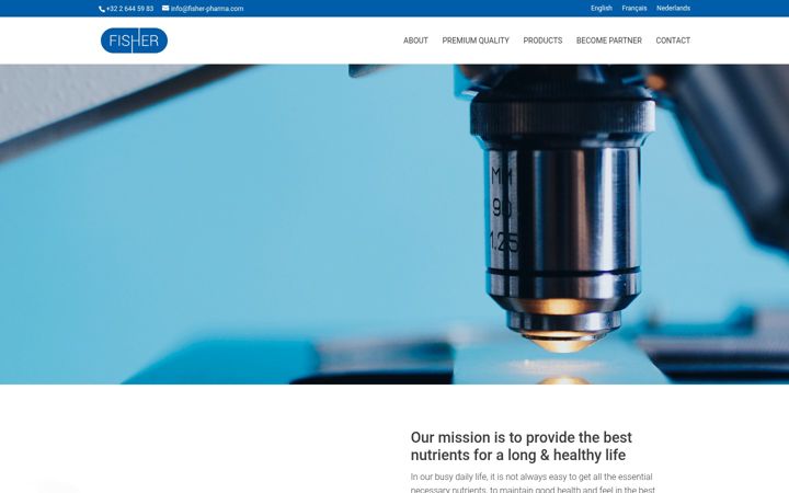 Screenshot of fisher-pharma.com