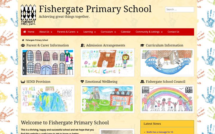 Screenshot of fishergateschool.com