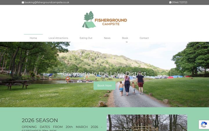 Screenshot of fishergroundcampsite.co.uk