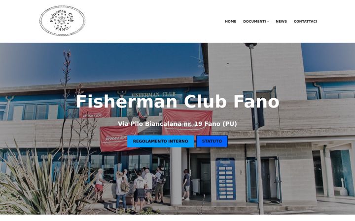 Snímek obrazovky fishermanclubfano.it