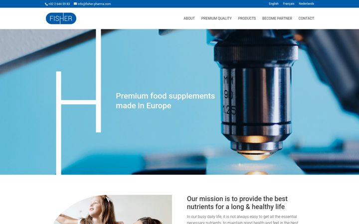 Screenshot of fisherpharma.com