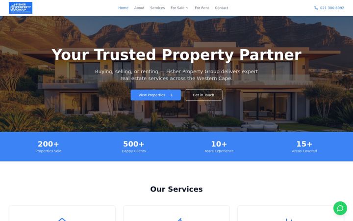 Screenshot of fisherpropertygroup.co.za