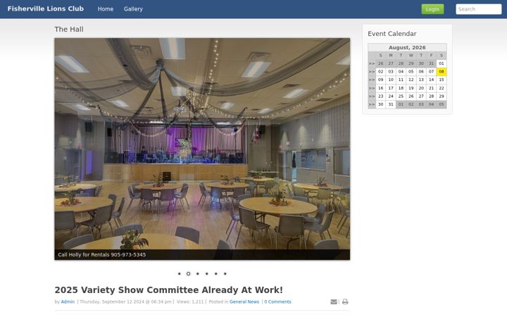 Screenshot of fishervillelions.ca