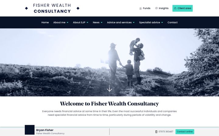 Snímek obrazovky fisherwealthconsultancy.co.uk