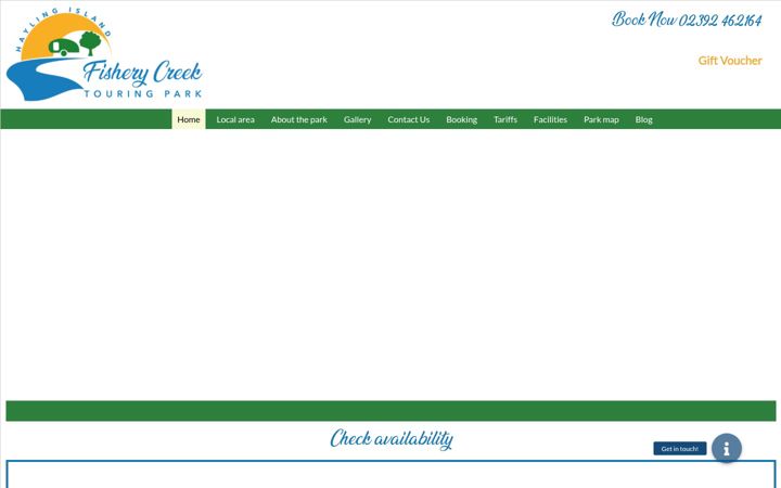Screenshot of fisherycreekpark.co.uk