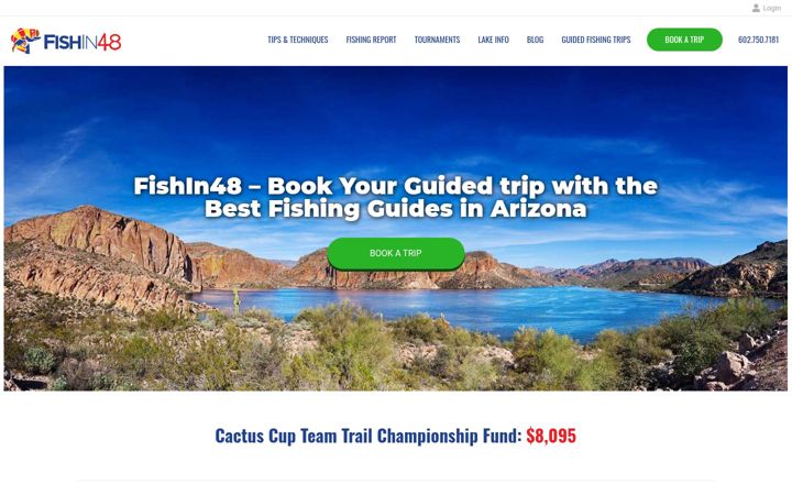 Screenshot of fishin48.com