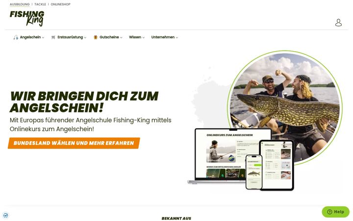 Screenshot of fishing-king.de