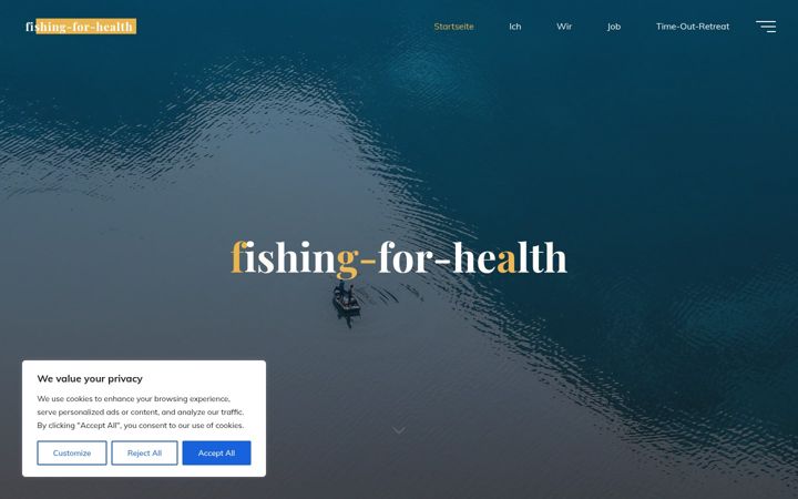 Screenshot of fishingforhealth.de