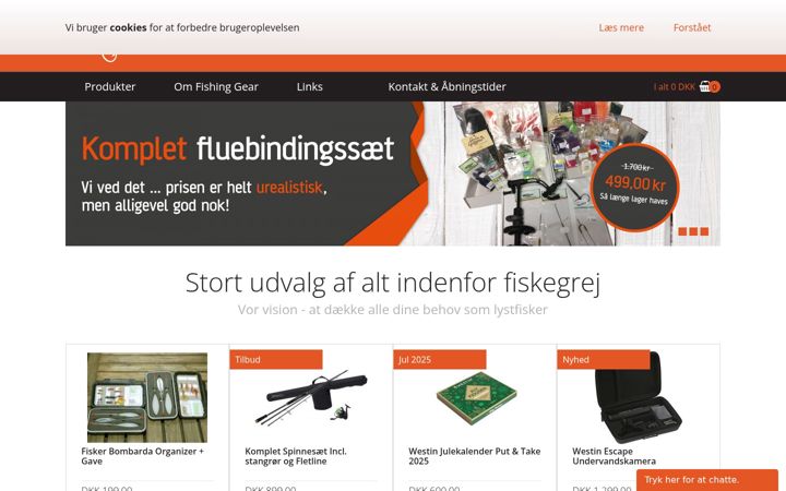 Screenshot of fishinggear.dk