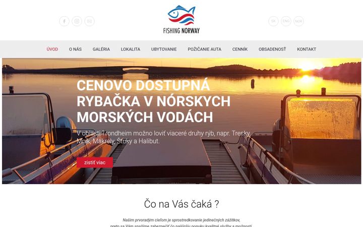 Screenshot of fishingnorway.eu