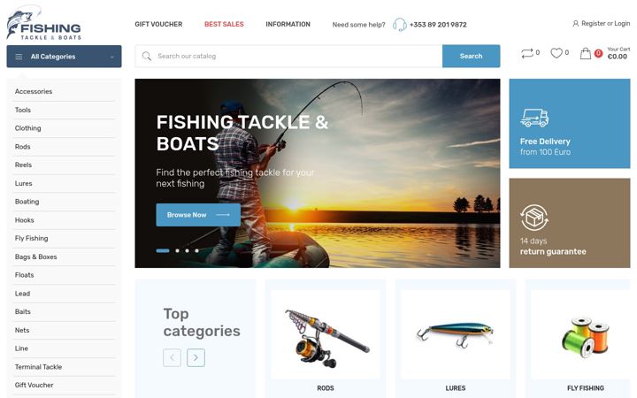 Screenshot of fishingtackles.ie