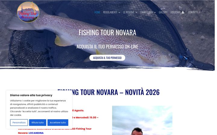 Screenshot of fishingtournovara.it