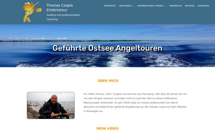 Screenshot di fishingtrips.de
