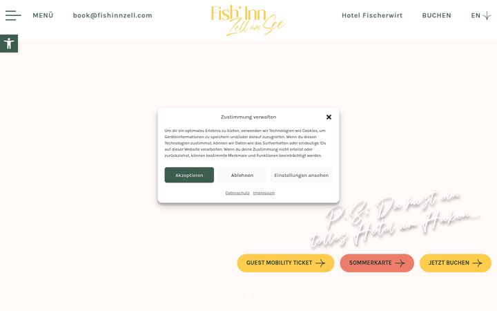 Screenshot of fishinnzell.com