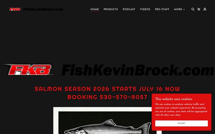 Screenshot of fishkevinbrock.com